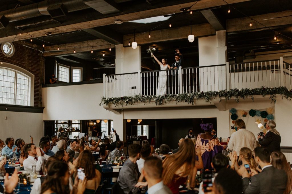 Different angles of a wedding reception captured by a second shooter