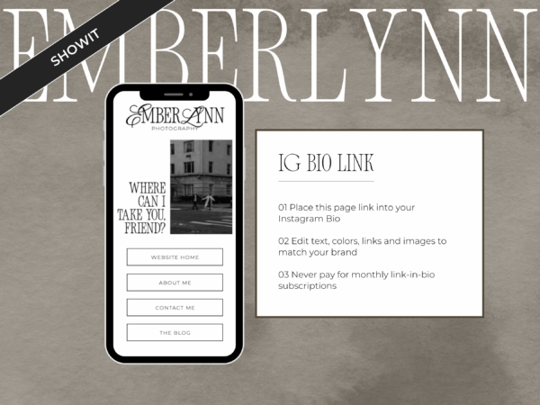 Emberlynn Showit Website Template - Image 8
